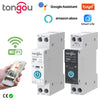 TUYA WIFI Smart Circuit Breaker Power Metering 1P 63A DIN Rail for Smart Home wireless Remote Control Smart Switch by APP TONGOU