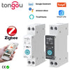 TUYA ZigBee Smart Circuit Breaker With Metering 1P 63A DIN Rail for Smart Home Wireless Remote Control Switch by Smart Life APP