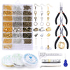 Alloy Accessories Jewelry Findings Set Jewelry Making Tools Copper Wire Open Jump Rings Earring Hook Jewelry Making Supplies Kit