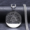 Seven Archangels Amulet Stainless Steel Necklaces Men Seal of Solomon Talisman Christian Protection Jewelry collar hombre N1162