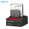 USB 3.0 HDD Docking Station For 2.5 3.5 Inch SATA IDE Adapter Hard Drive Disk SSD Solid State Drives With Card Reader USB Hub