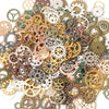 50g 100g Mixed Steampunk Gears Cogs Charms Pendant DIY Antique Metal Beads for Bracelets Crafts Jewelry Making Components