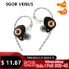 SGOR VENUS Dynamic Earphones HIFI Super Bass Earbuds In Ear Monitor Music Earphones Sport Noise Cancelling Headset of Sportt